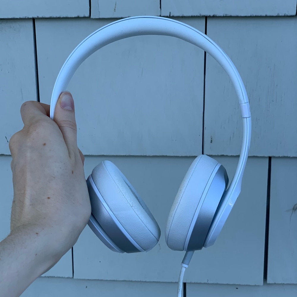 White Beats Headphones
